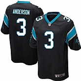 Nike Men & Women & Youth Panthers #3 Anderson Black Team Color Game Jersey,baseball caps,new era cap wholesale,wholesale hats